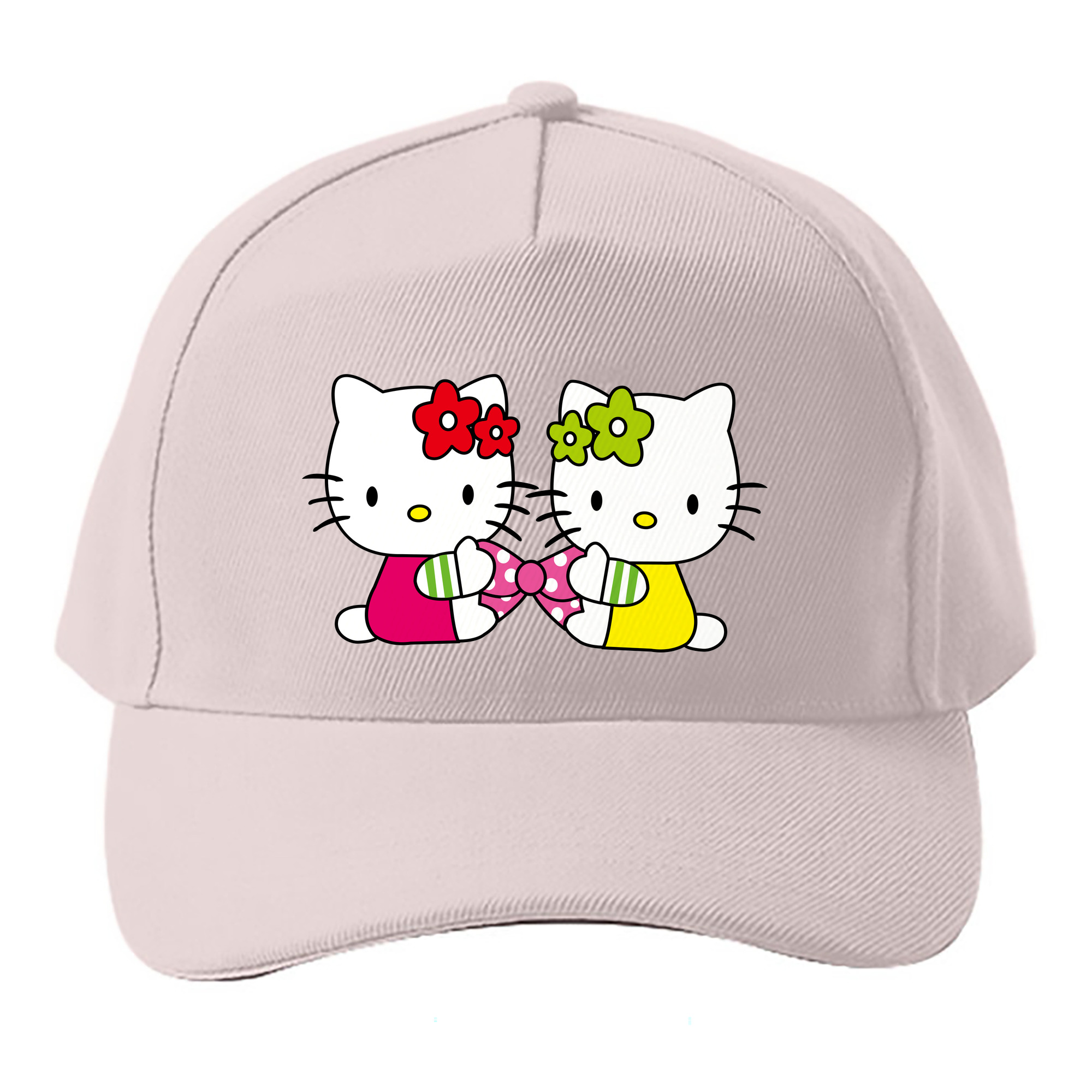 （画像用） Hello Kitty ハローキティ ベースボールキャップ 綿100％ 男女兼用 帽子 スポーツ